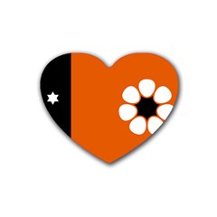 Flag Of Northern Territory Rubber Coaster (heart)  by abbeyz71