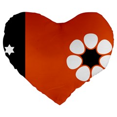 Flag Of Northern Territory Large 19  Premium Heart Shape Cushions by abbeyz71