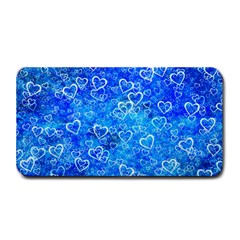 Valentine Heart Love Blue Medium Bar Mats by Mariart