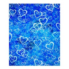 Valentine Heart Love Blue Shower Curtain 60  X 72  (medium)  by Mariart