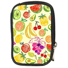 Seamless Pattern Fruit Compact Camera Leather Case by Mariart