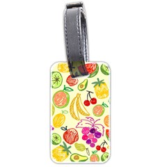 Seamless Pattern Fruit Luggage Tags (two Sides)