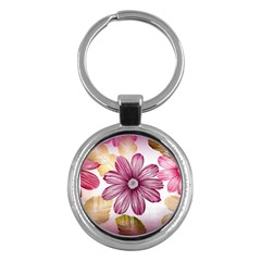 Star Flower Key Chains (round)  by Mariart