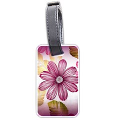 Star Flower Luggage Tags (one Side)  by Mariart