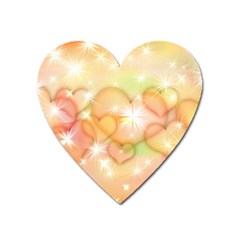 Valentine Heart Love Pink Heart Magnet by Mariart