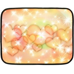 Valentine Heart Love Pink Fleece Blanket (mini)