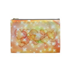 Valentine Heart Love Pink Cosmetic Bag (medium)