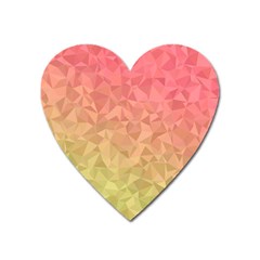 Triangle Polygon Heart Magnet by Alisyart