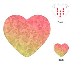 Triangle Polygon Playing Cards (heart) by Alisyart