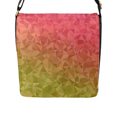 Triangle Polygon Flap Closure Messenger Bag (l) by Alisyart