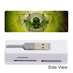 Awesome Creepy Skull With Wings Memory Card Reader (Stick) Front