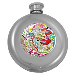 Supersonic Pyramid Protector Angels Round Hip Flask (5 Oz)