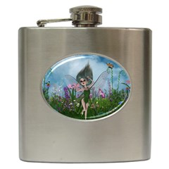 Cute Little Fairy Hip Flask (6 Oz) by FantasyWorld7