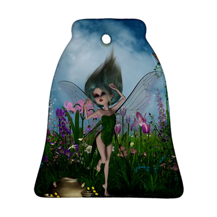 Cute Little Fairy Bell Ornament (Two Sides)