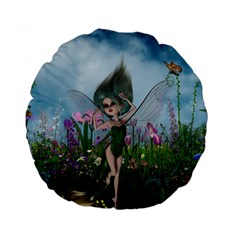 Cute Little Fairy Standard 15  Premium Round Cushions by FantasyWorld7