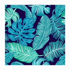 Tropical Greens Leaves Banana Medium Glasses Cloth by Mariart