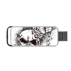 Skull And Crossbones Portable Usb Flash (two Sides) by Alisyart