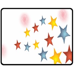 Star Rainbow Fleece Blanket (medium) 