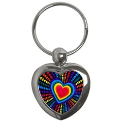 Rainbow Pop Heart Key Chains (heart)  by WensdaiAmbrose