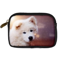 Puppy Love Digital Camera Leather Case by WensdaiAmbrose
