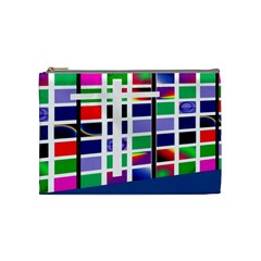 Color Graffiti Pattern Geometric Cosmetic Bag (medium) by Pakrebo