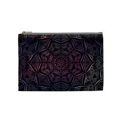 Mandala Neon Symmetric Symmetry Cosmetic Bag (medium) by Pakrebo