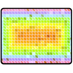 Pattern Geometric Square Art Double Sided Fleece Blanket (medium)  by Pakrebo