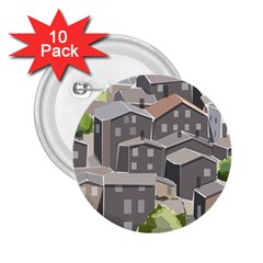 Village Place Portugal Landscape 2 25  Buttons (10 Pack)  by Pakrebo