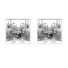 Skull Vector Cufflinks (square) by Alisyart