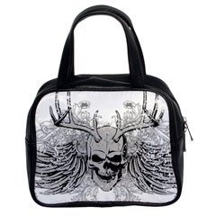 Skull Vector Classic Handbag (two Sides) by Alisyart