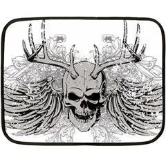 Skull Vector Double Sided Fleece Blanket (mini) 