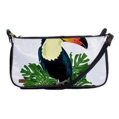 Tropical Birds Shoulder Clutch Bag