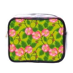 Roses Flowers Pattern Bud Pink Mini Toiletries Bag (one Side) by Pakrebo