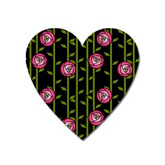 Rose Abstract Rose Garden Heart Magnet by Pakrebo