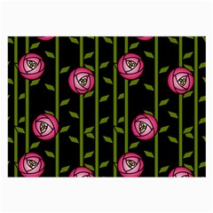 Rose Abstract Rose Garden Large Glasses Cloth by Pakrebo