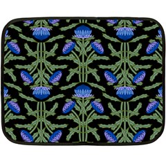 Pattern Thistle Structure Texture Double Sided Fleece Blanket (mini) 