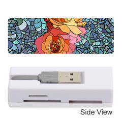 Pattern Rose Yellow Background Memory Card Reader (stick) by Pakrebo