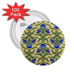 Pattern Thistle Structure Texture 2 25  Buttons (100 Pack)  by Pakrebo