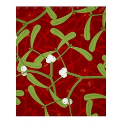 Mistletoe Christmas Texture Advent Shower Curtain 60  X 72  (medium) 