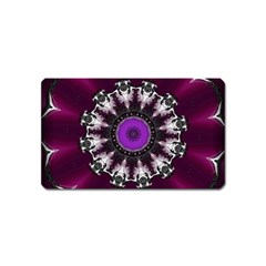 Kaleidoscope Round Circle Geometry Magnet (name Card)