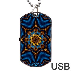 Pattern Abstract Background Art Dog Tag Usb Flash (two Sides)