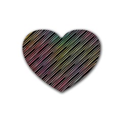 Pattern Abstract Desktop Fabric Heart Coaster (4 Pack)  by Pakrebo