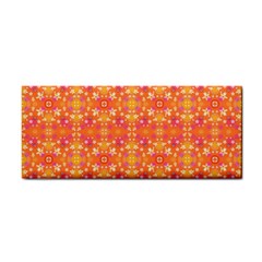 Desktop Pattern Abstract Orange Hand Towel by Pakrebo