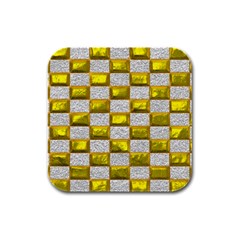 Pattern Desktop Square Wallpaper Rubber Square Coaster (4 Pack)  by Pakrebo