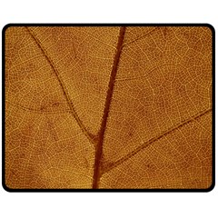 Leaf Fall Foliage Nature Orange Double Sided Fleece Blanket (medium)  by Pakrebo