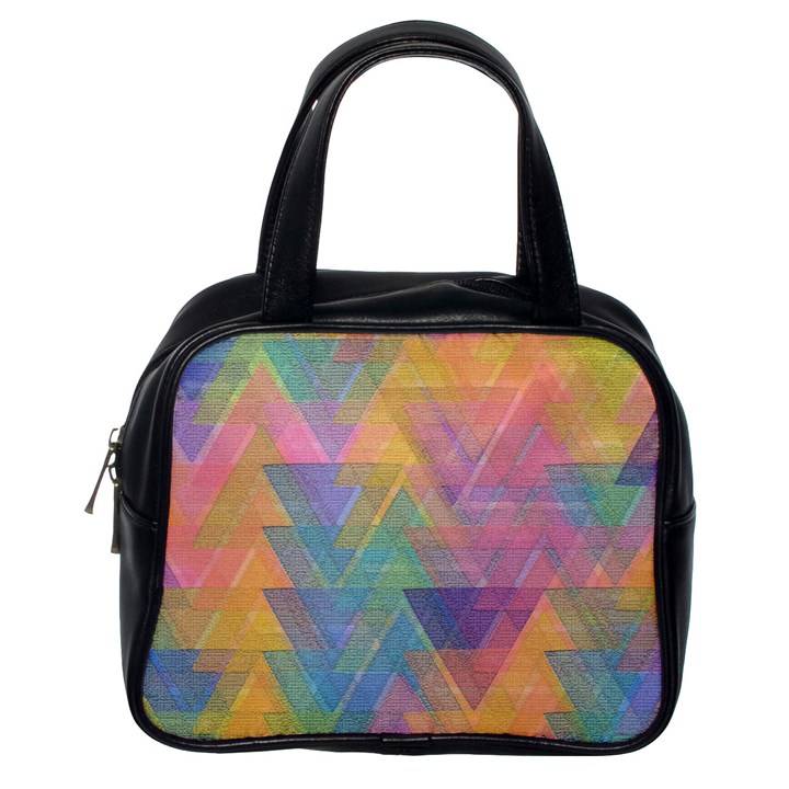 Triangle Pattern Mosaic Shape Classic Handbag (One Side)