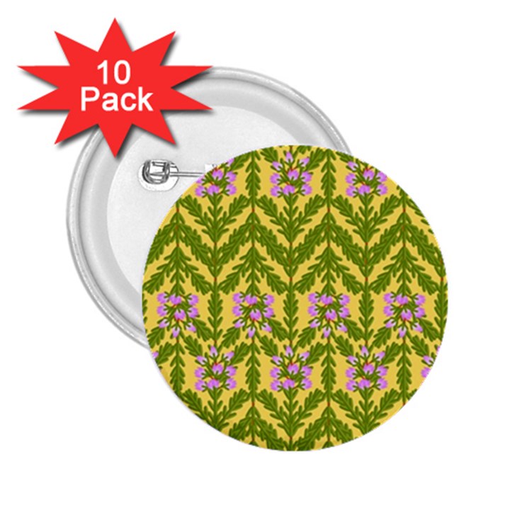 Texture Heather Nature 2.25  Buttons (10 pack) 