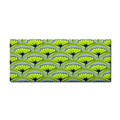 Texture Green Plant Leaves Arches Hand Towel by Pakrebo