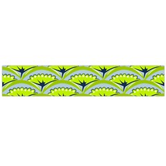 Texture Green Plant Leaves Arches Large Flano Scarf 