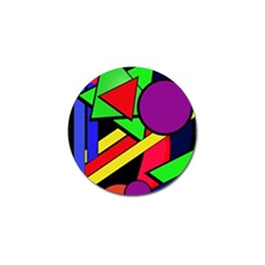 Background Color Art Pattern Form Golf Ball Marker (10 Pack) by Pakrebo